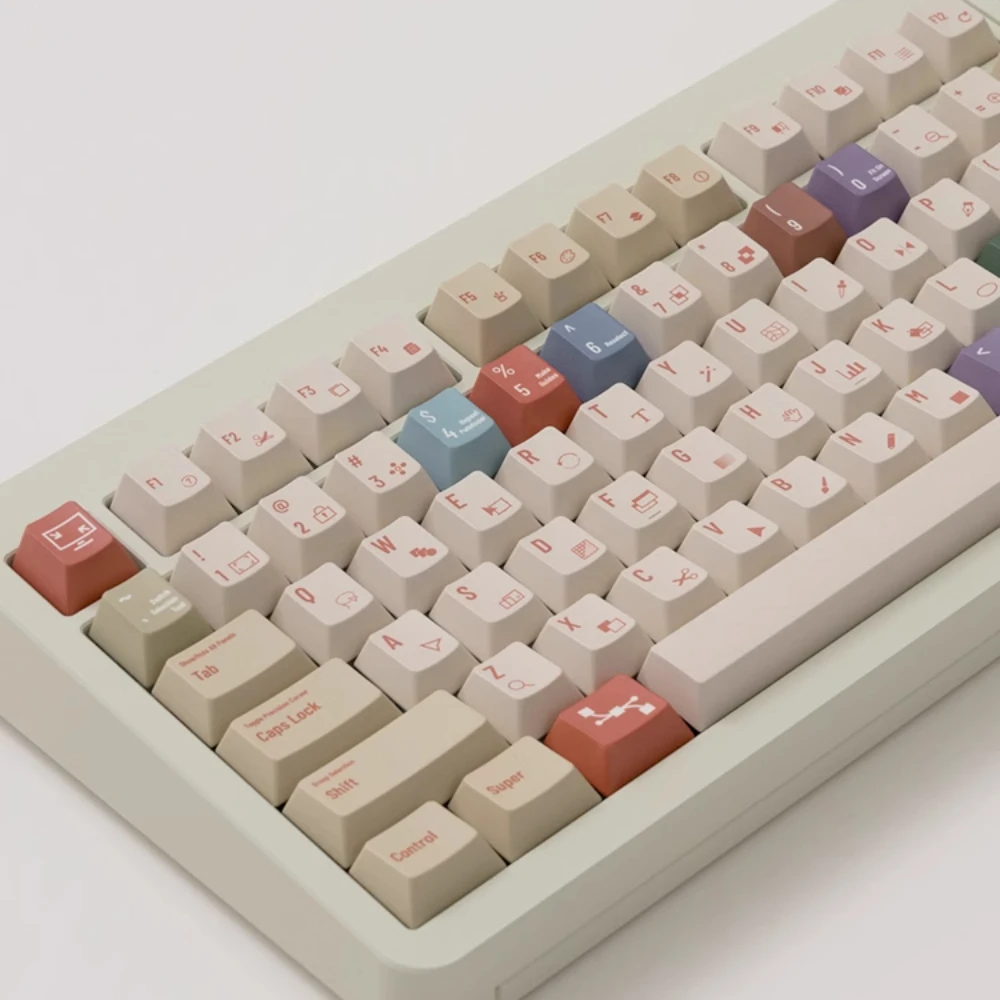 أغطية مفاتيح Aier الأصلية Tutekys Keycap PBT صبغ التسامي أغطية مفاتيح للوحة المفاتيح الميكانيكية MX Switch