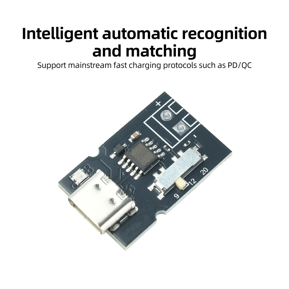 PD QC Trigger Power Extraction Module TypeC 5V 9V 12V 20V Voltage Switch Board Color LED Indicator For DIY Electronic Experiment