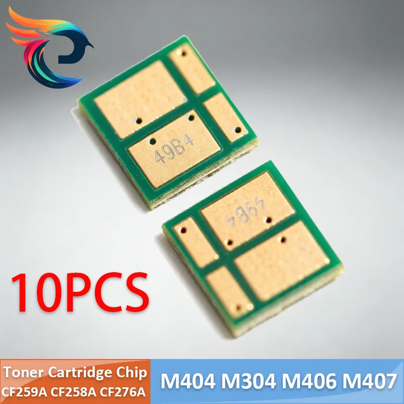 10 Uds. de chips de cartucho de tóner CF259A CF258A CF276A para HP LaserJet Pro M428fdw M404 M304 M406 M407 M403