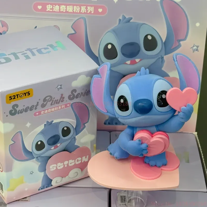 

52TOYS Stitch Sweet Pink Series слепая коробка милая стежка фигурка флокированная кукла Mystery Box игрушки-сюрпризы подарок на день рождения для девочки