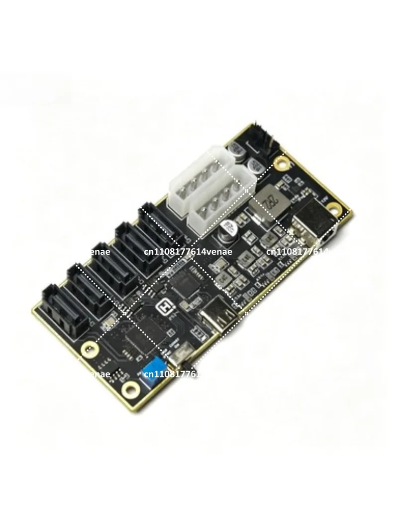 USB C to 5 SATA Adapter, Multi Port SATA Converter for Hard Drive Expansion