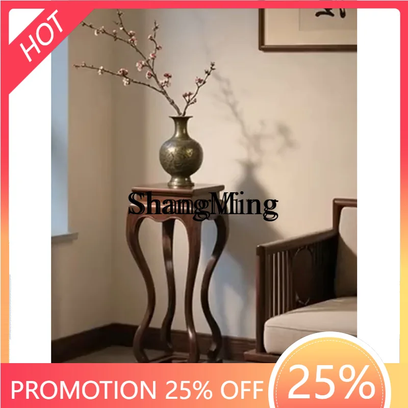 

SM home new simple solid wood shelf practical small apartment living room balcony ornament