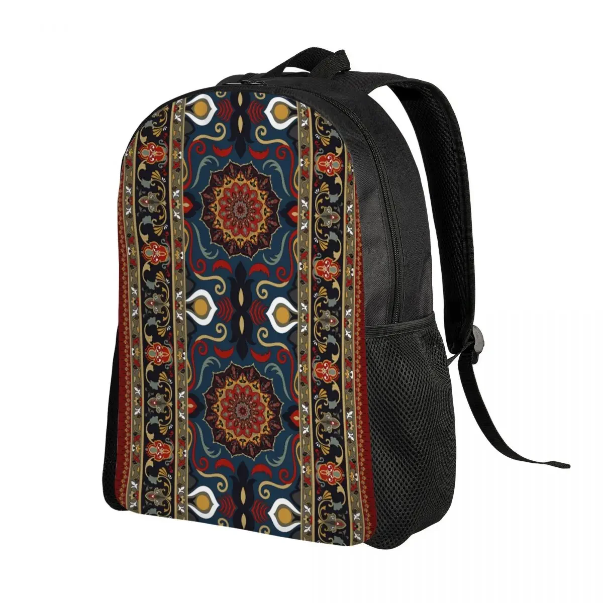 Custom Ethnic Tribal Mandala Backpack for Boys Girls Buddhism Aum Yoga Meditation School College Travel Bags Women Men Bookbag
