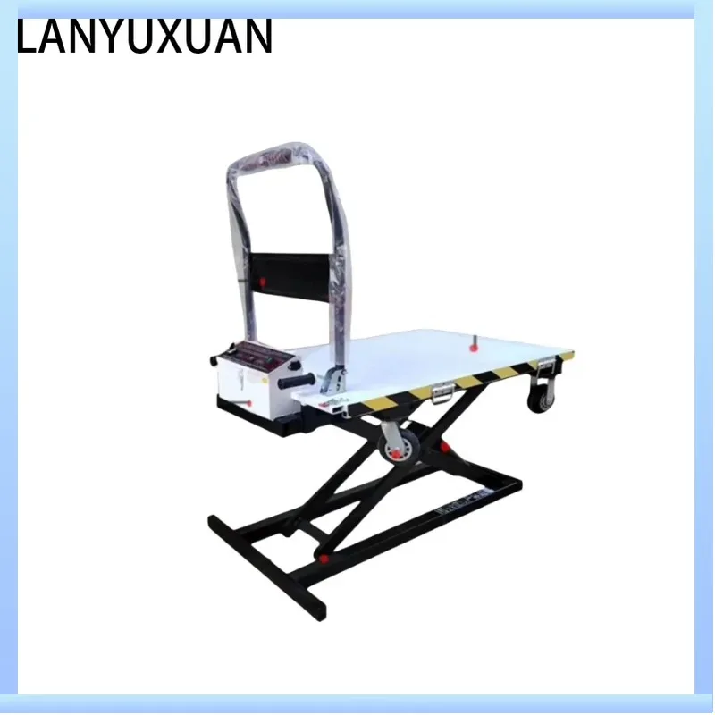 

Portable Electric Scissor Slide Rail Mobile Cart Hydraulic Lift Hotel Loading and Unloading Cargo Manual Loading Lift Platform