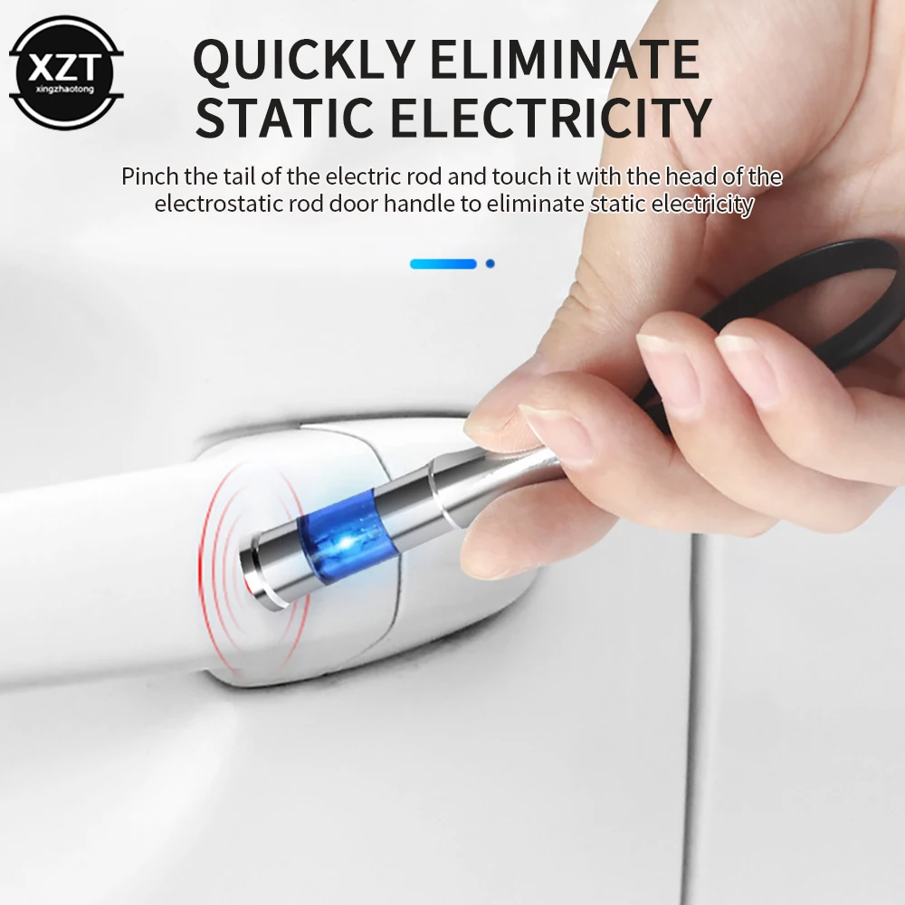 1pcs Static Rod Electrostatic Discharger Anti-Static Keychain Winter Dry Climate Static Antistatic Portable Car Supplies New
