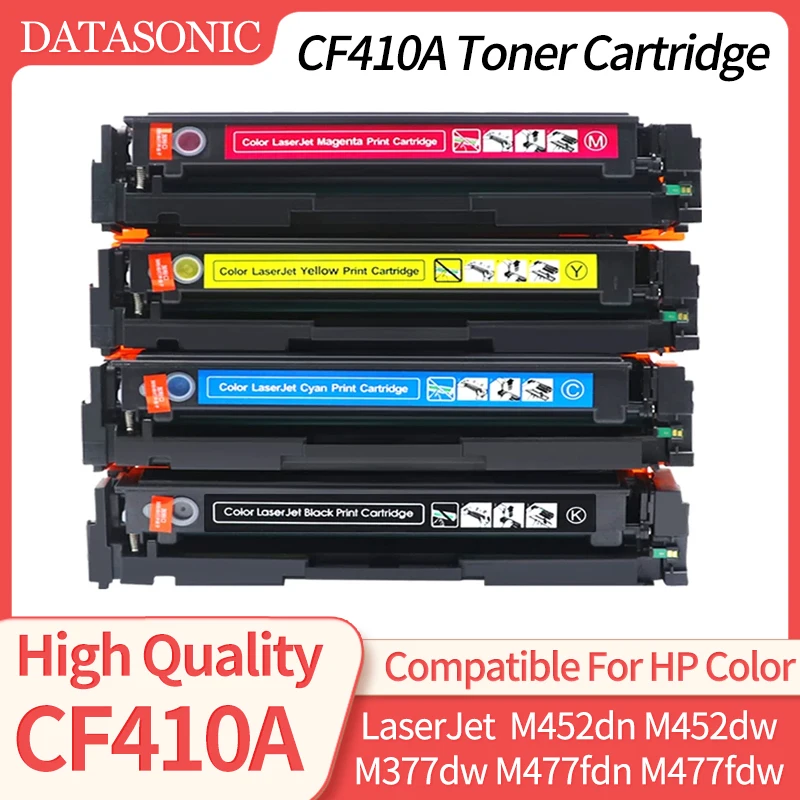 CF410A Compatible Color Toner Cartridge for HP LaserJet Pro M452dn M452dw M452nw MFP M377dw M477fdn M477fdw M477fnw Printer