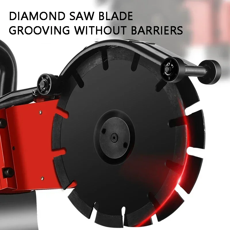 Double-Piece High-Power Concrete Floor Grooving Machine Road Cutting Machine Professional Dust-Free Wall Penetration Machine