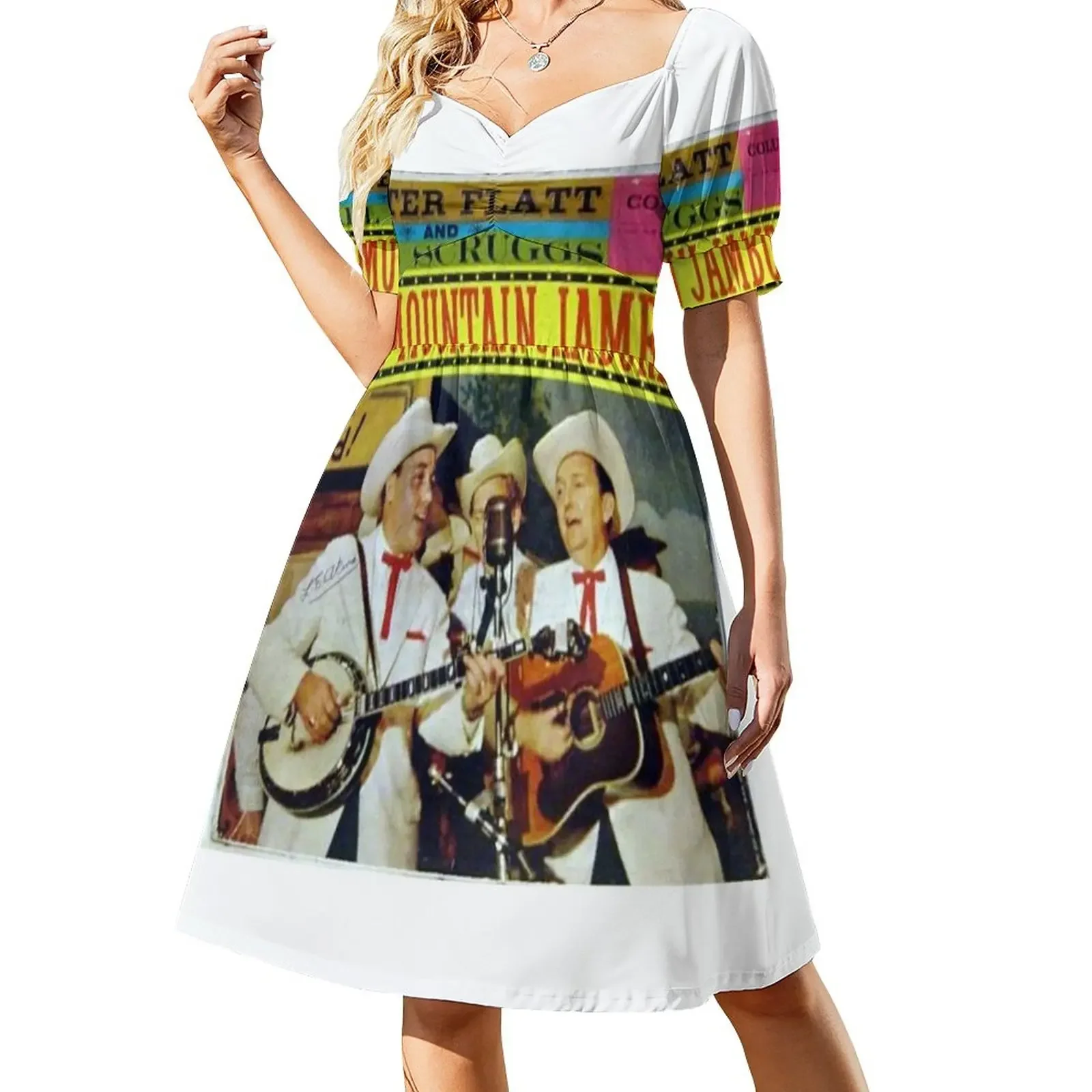 

Lester Flatt And Earl Scruggs, Foggy Mountain Jamboree Short-Sleeved Dress dress for woman cocktail dresses summer clothes