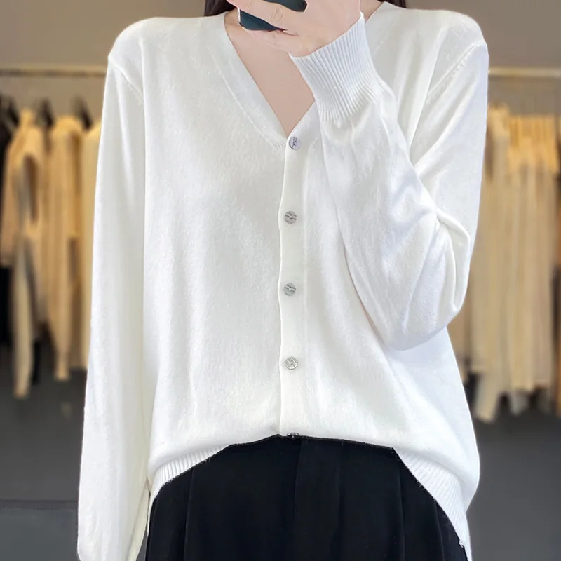 2024 Summer New Slubby Cotton Sunscreen Sweater Women\'s Thin Long-sleeved Shirt Loose Outside Knitted Cardigan