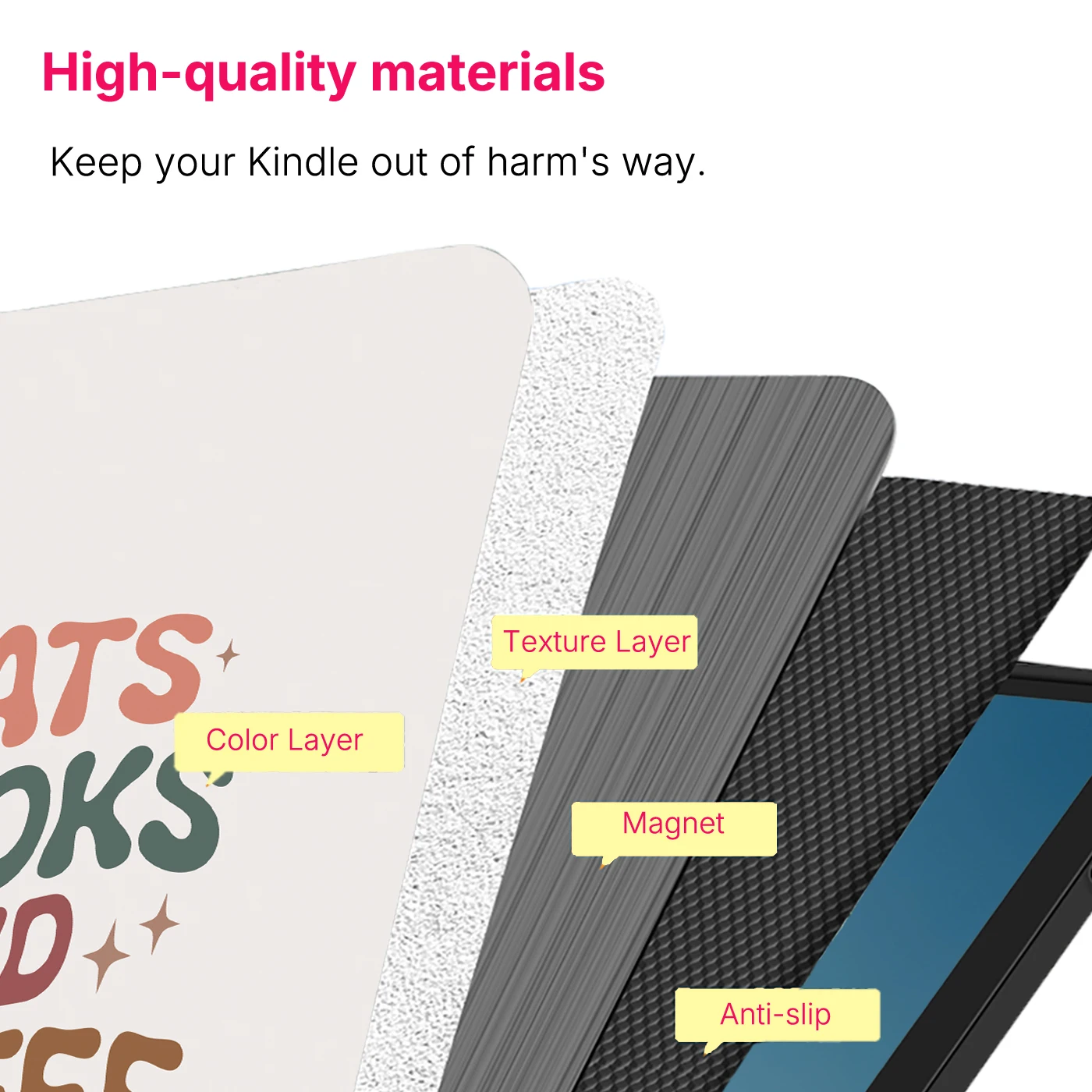 Murmole Case for Kindle Paperwhite 12th Colorsoft 7inch Kindle 11th 6inch Magnetic Auto Sleep Slim Hard Cover Library Card