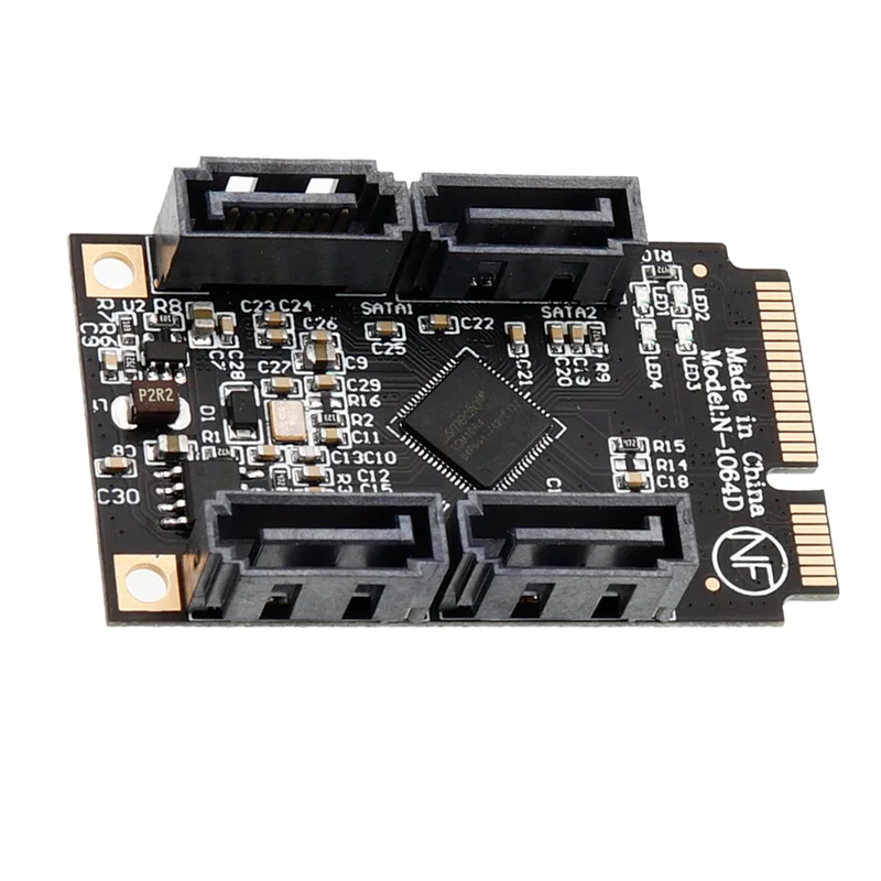 A13E-Neuer Hochgeschwindigkeits-SATA 3.0-Adapter Effizientes Datenmanagement: Mini-PCIe auf 4 Ports SATA 3.0-Adapter