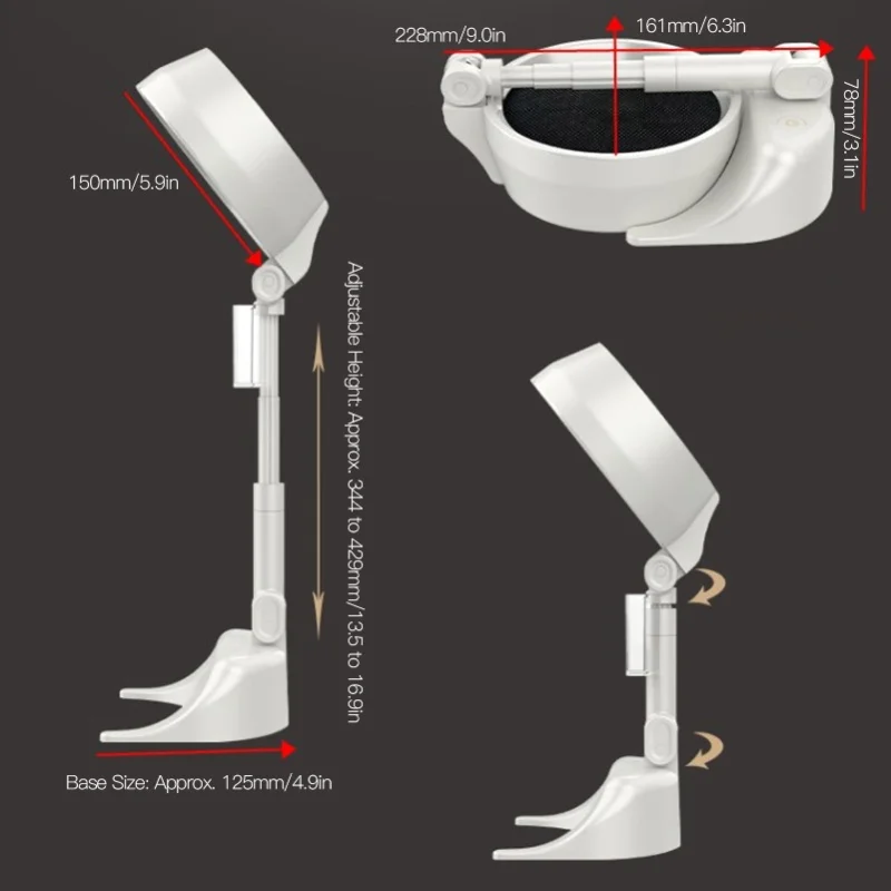 

Складная многофункциональная портативная вытяжка с сильным всасыванием, настольный кухонный вытяжной вентилятор для легкой очистки и хранения