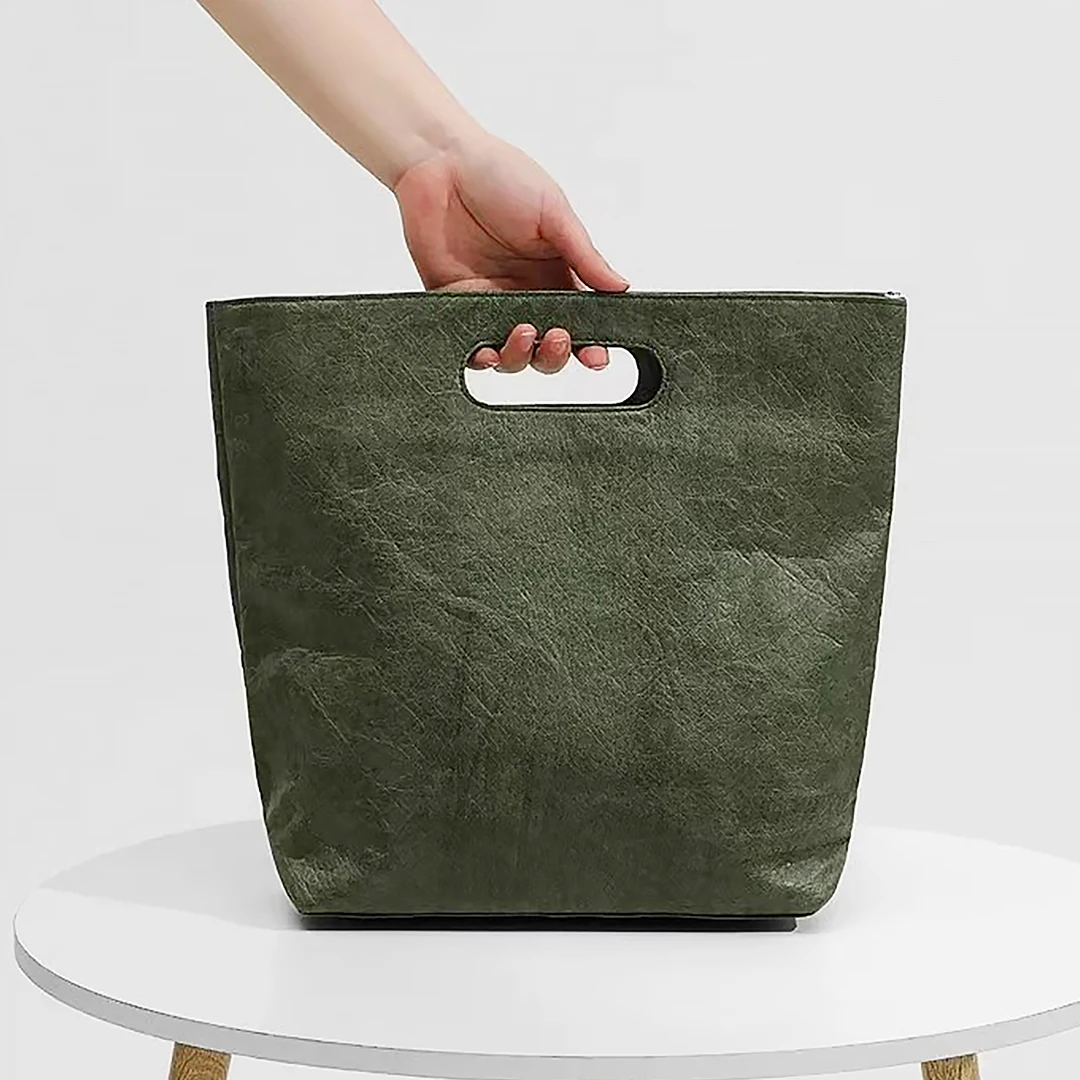 

Vintage Designer Tote Bag Simple Large Handbag Women Kraft Paper Women's Bag Waterproof Portable Casual Bag Commuting