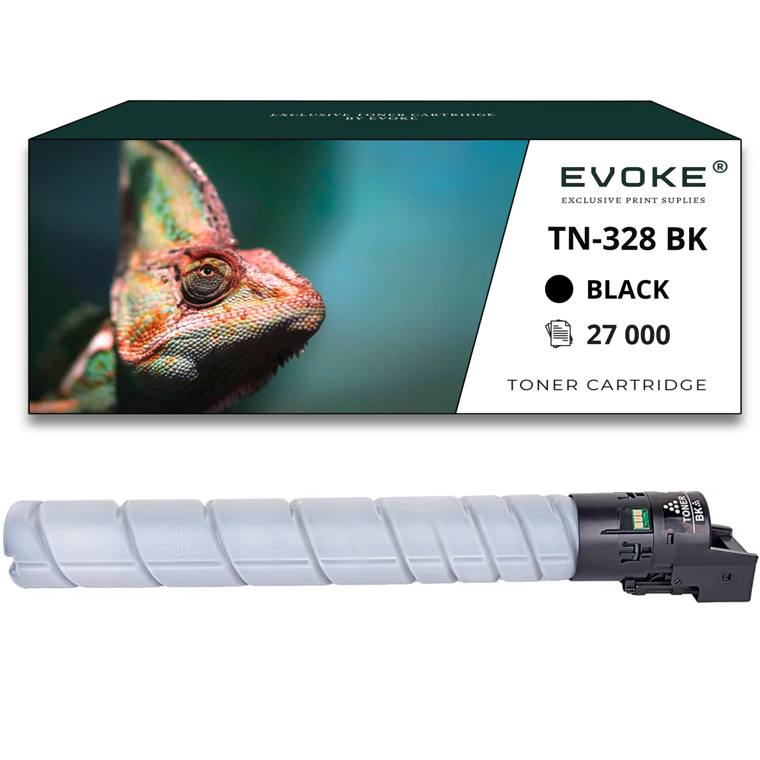 Evoke Compatibele Toner voor Konica Minolta Tn-328K Tn328K Tn-328 Tn328 Zwart 27000 Pagina's Minolta Bizhub C250I C300I C360I