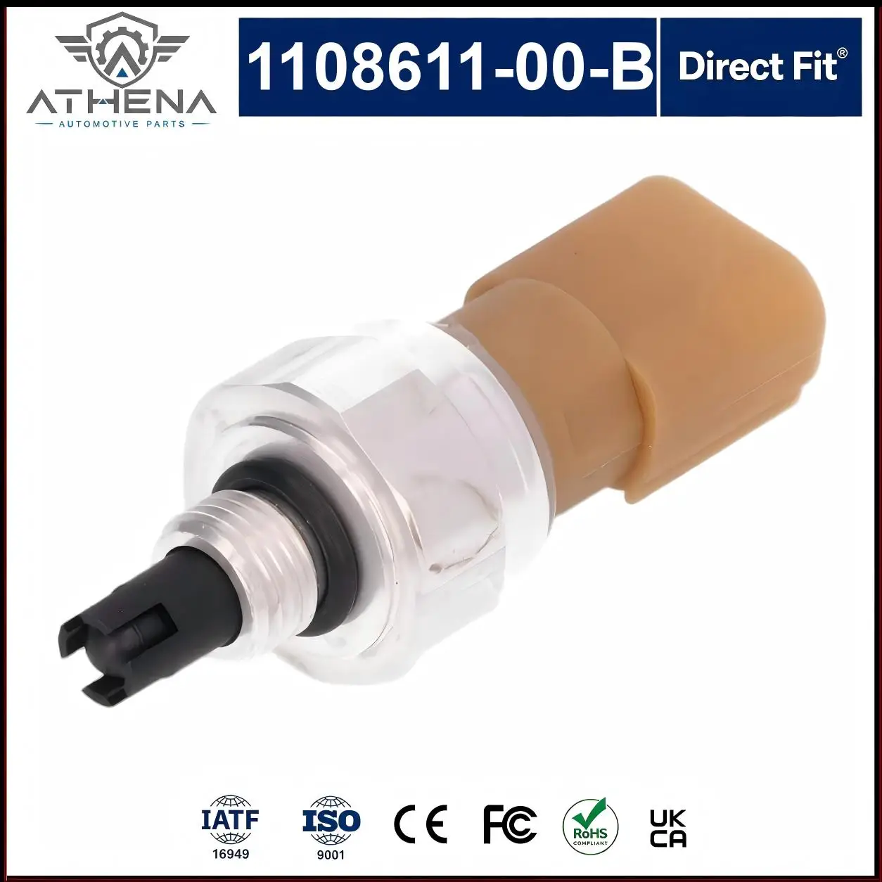 1108611-00-B A/C Low Pressure PT Sensor No Cooling Pressure Fault Replacement For Tesla Model 3 2017-2020 Non-Heat Pump