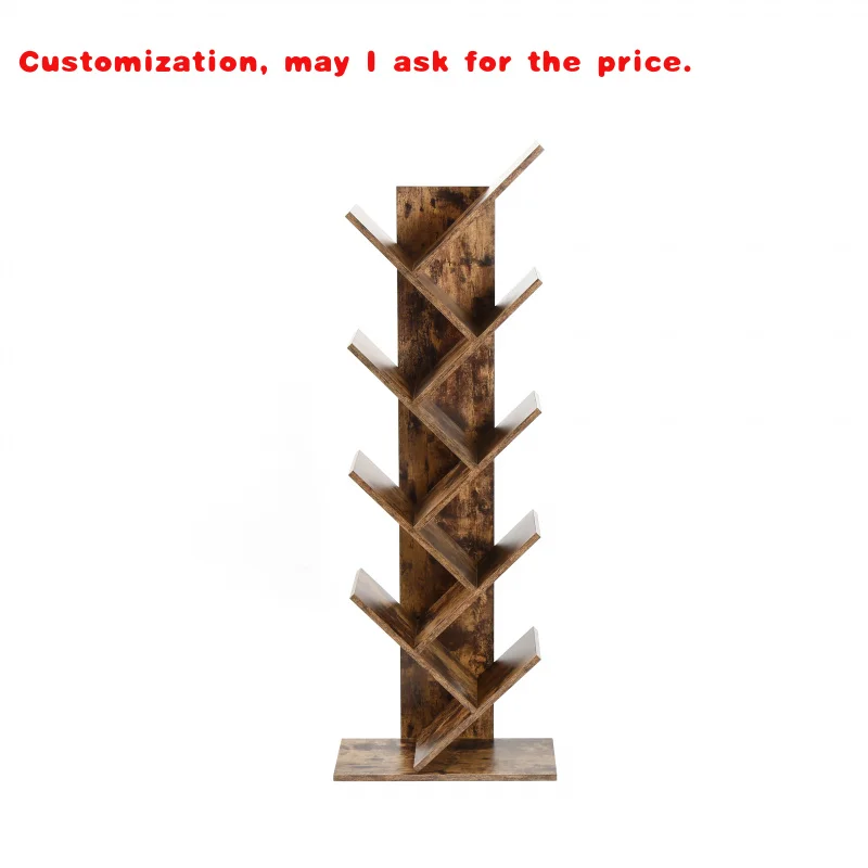 custom.10 Tier Tree Book Shelf,  Storage Organizer Bookshelves Books/Magazine, Bookcase with Shelve Office, Living Room