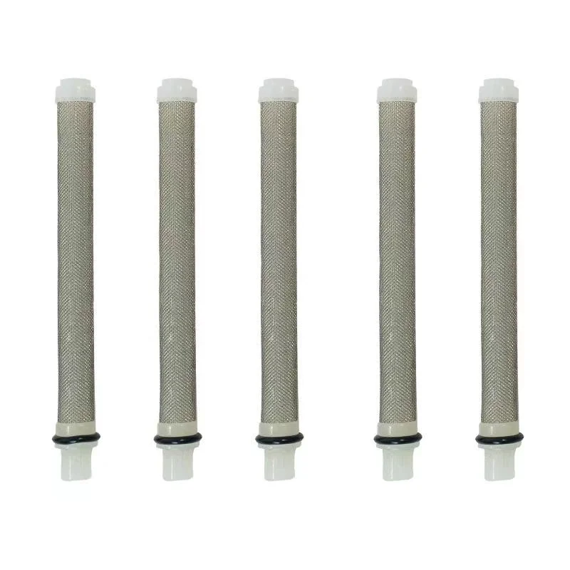 5PCS 20cm/30cm/50cm Airless Paint Spray Gun Filter Screen Elements For Wagner Stainless Steel Straight Plug Filter Mesh