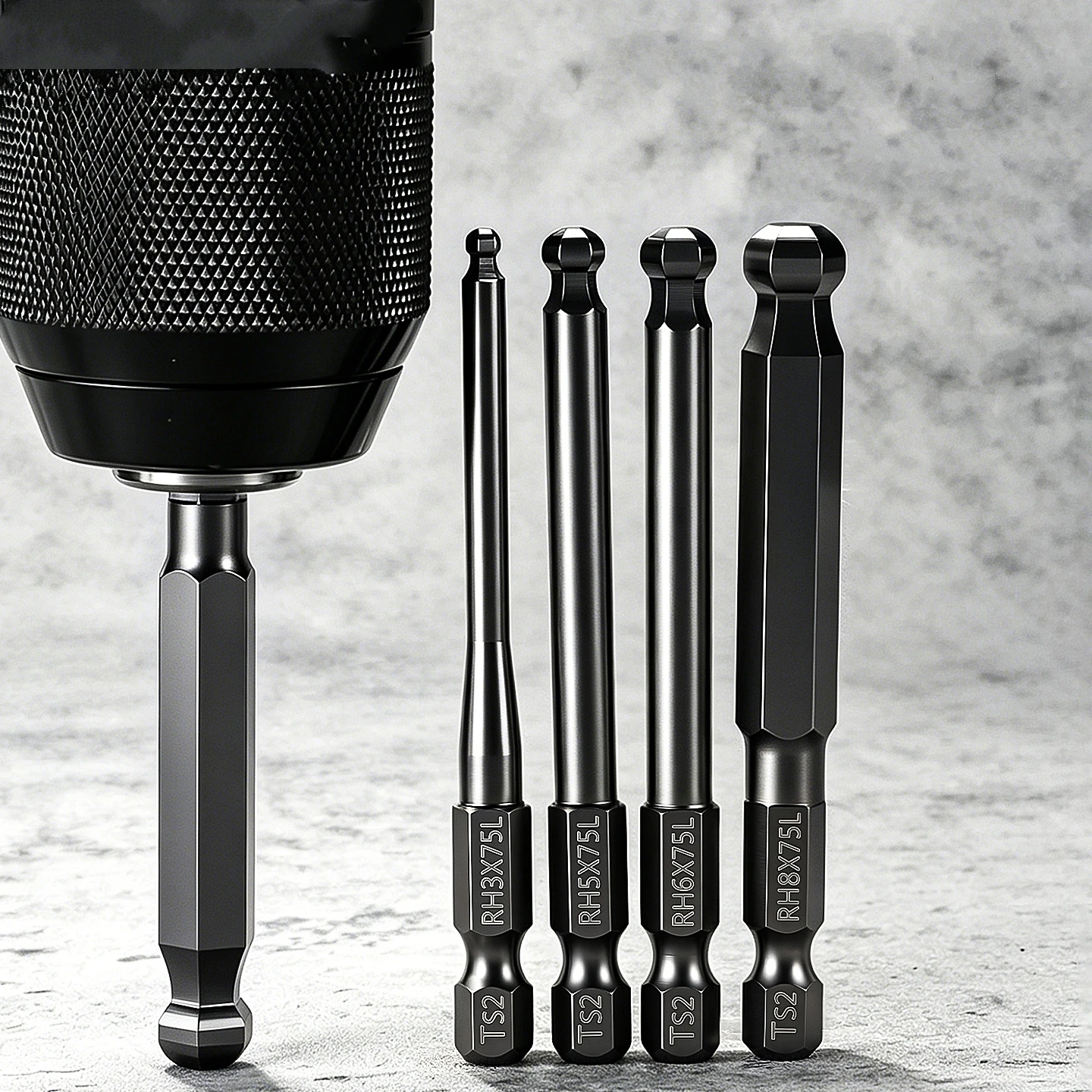 1.5-10mm Ball End Hex Screwdriver Bit Set Hex Head Allen Wrench Drill Bit Set Magnetic Hexagonal Shank Allen Key Screwdriver Bit
