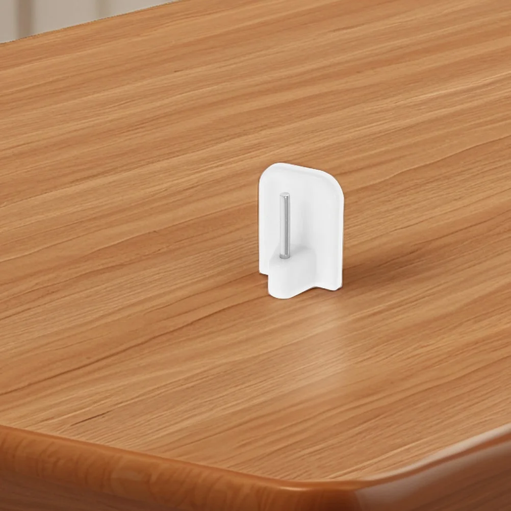 

30Pcs White Plastic Curtain Hooks Fixed Holders Easy Install for Window Blinds Curtains Shower Drapery Rings Track