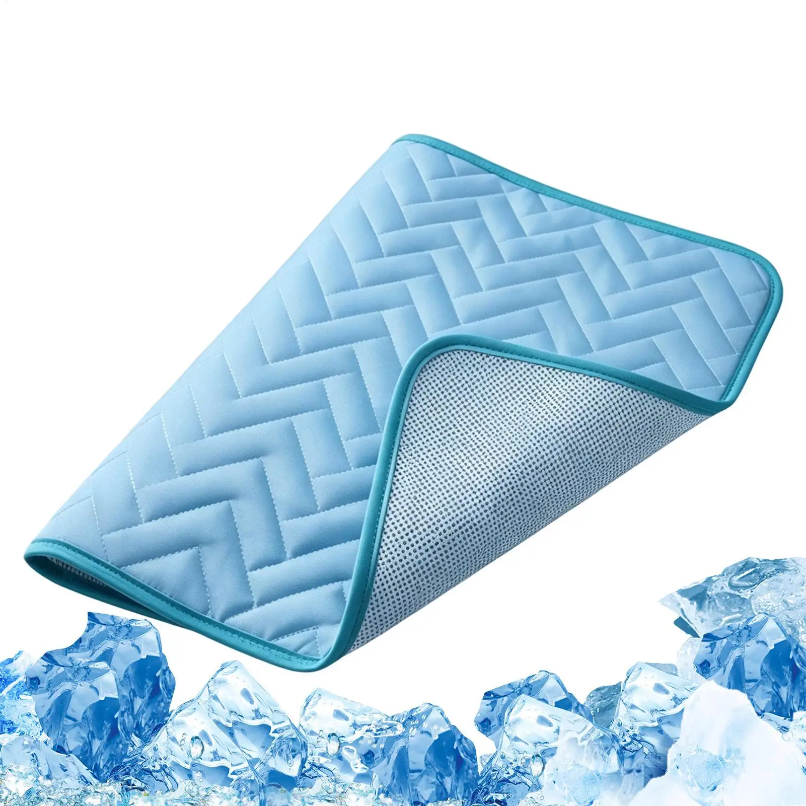 Cooling Mat for Cats Pet Kennel Cold Pad Puppy Heat Absorption Mat for Outdoor Indoor Backyard Balcony Home Living Room Bedroom