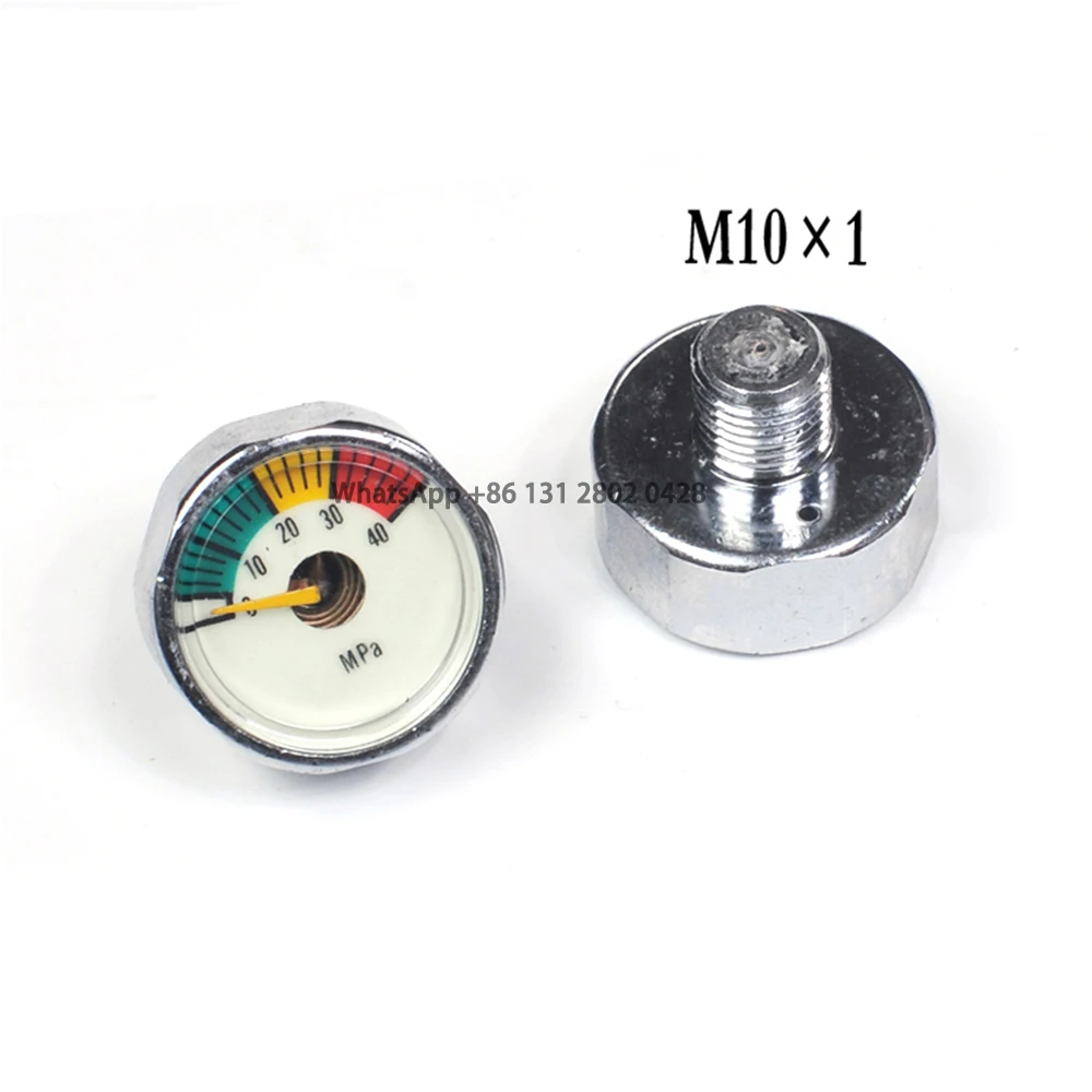 High Pressure Air Pump Pressure Gauge, M8, M10, Pressure Gauge, Constant Pressure Valve, Night Light, 10 MPa, 20 MPa, 30 MPa