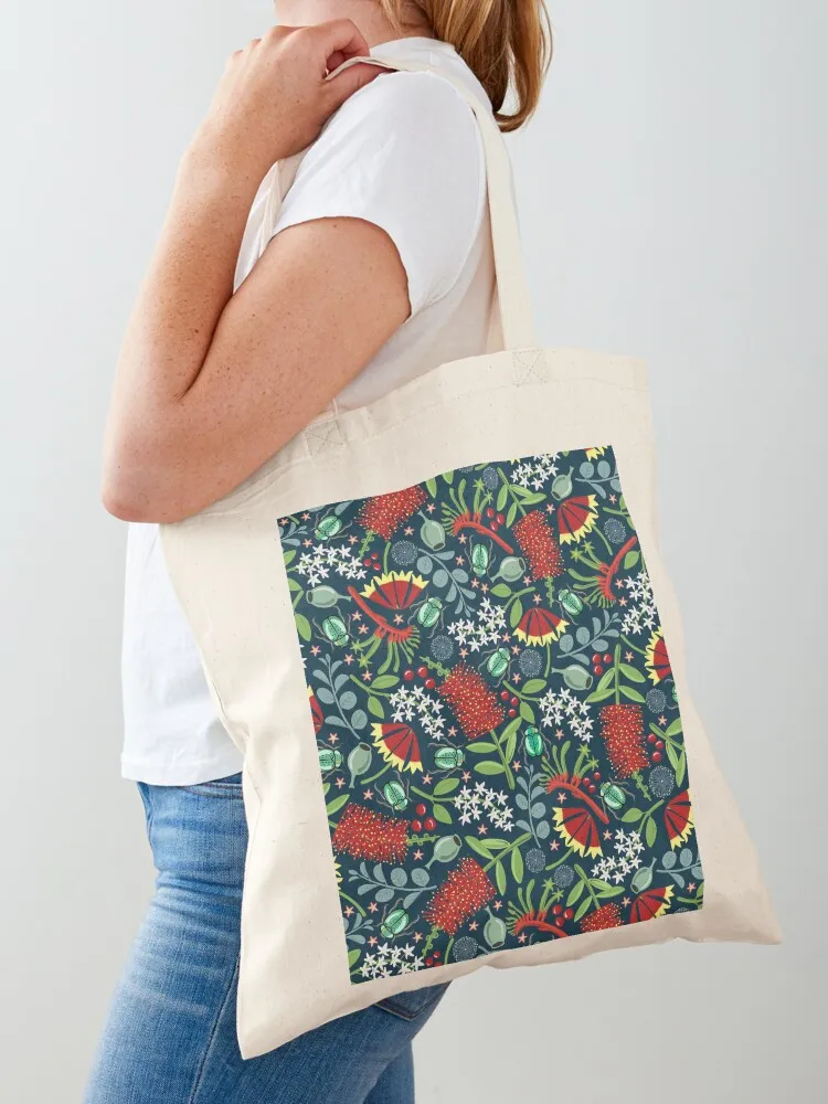 

Christmas beetles and Australian flora Tote Bag Large bags for women Women's bags women bag Cloth bag