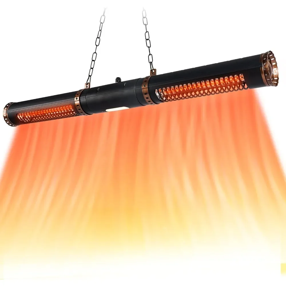 

Electric Patio Heater, Hanging Patio Heaters, Ceiling Outdoor Heater, 750/1500W Infrared Heater with Cylinder Shapes