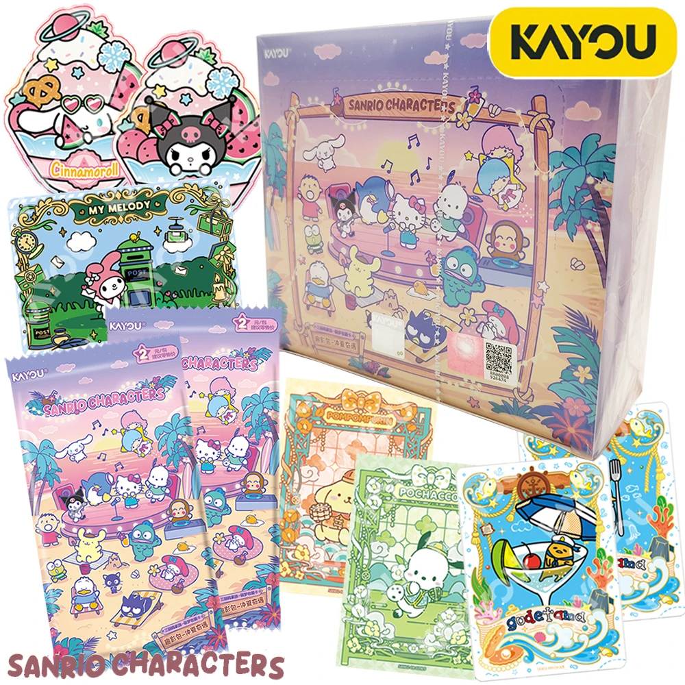 KAYOU Official Sanrio Limited Collection Card Fans' Favorite Popular Character Kuromi Pompomurin Creative Card Entertainment Toy