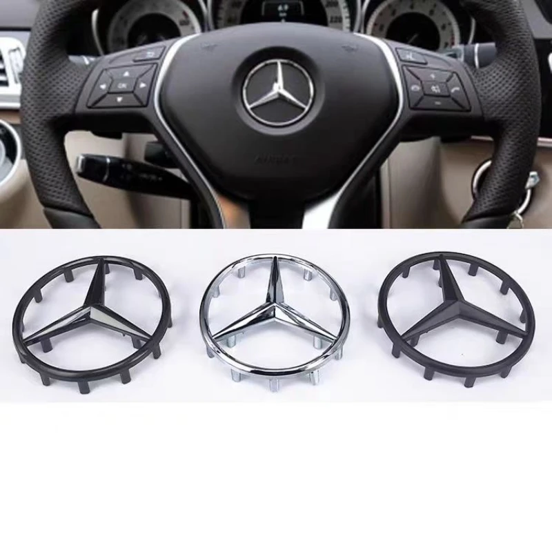 Top Quality 52mm 57mm Steering Wheel Center Badge Star Logo Car Emblem with 18 Pins for Mercedes Benz C CLA CLS GLC GLE GLS E