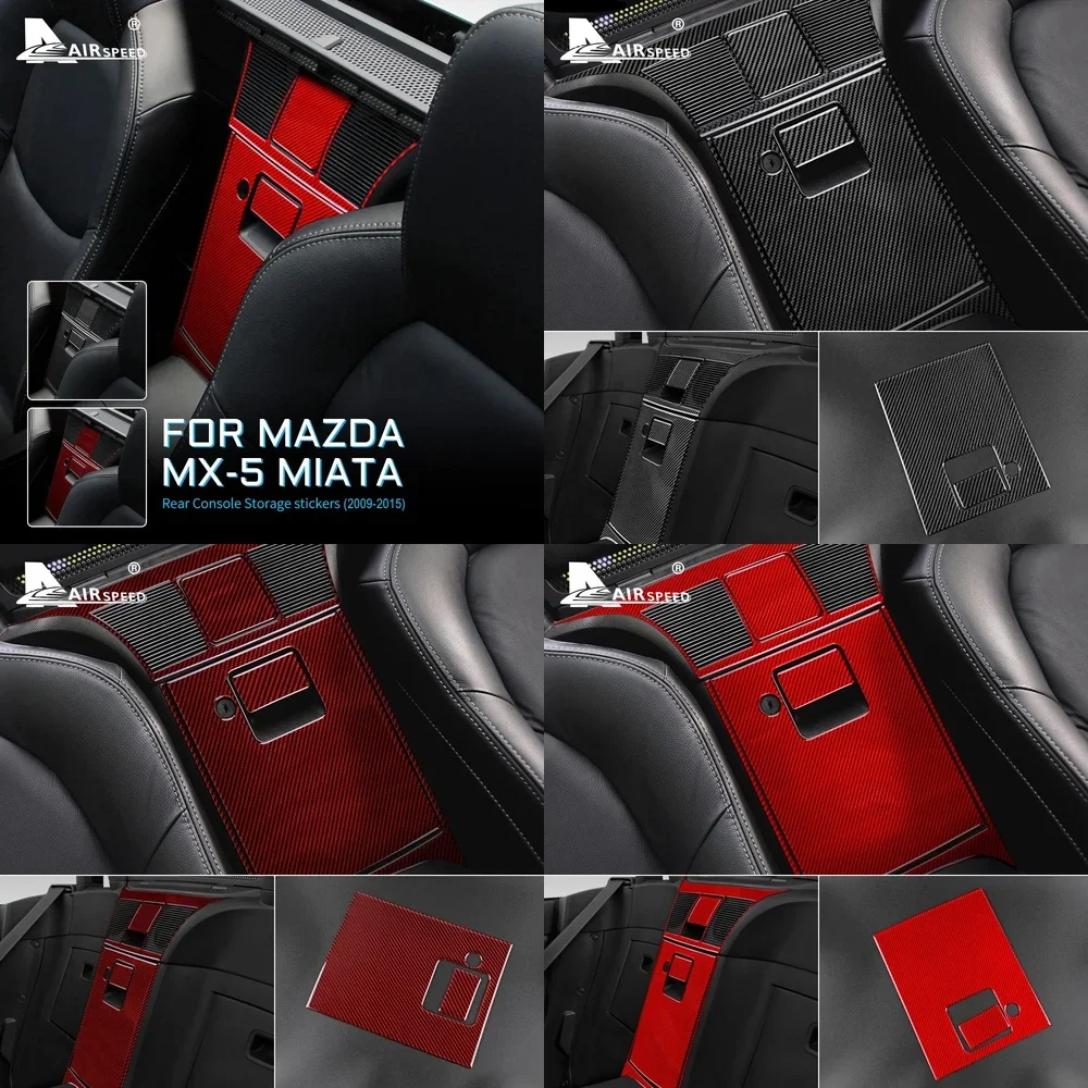 

Carbon Fiber Sticker for Mazda MX 5 MIATA 2009 2010 2011 2012 2013 2014 2015 Interior Accessories Car Rear Console Storage Decor