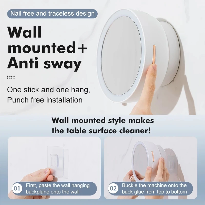 Dispenser di sapone in schiuma liquida creativa Youpin lente d'ingrandimento HD Display della temperatura della luce di riempimento a LED lavaggio a mano