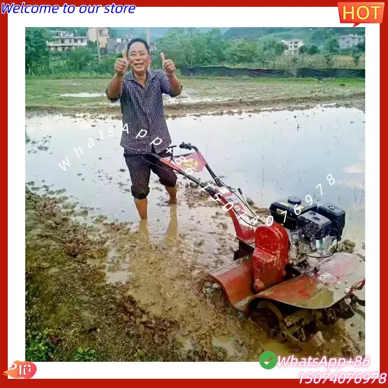 2026 7HP Power Weeder Rotary Tiller for Paddy Fields