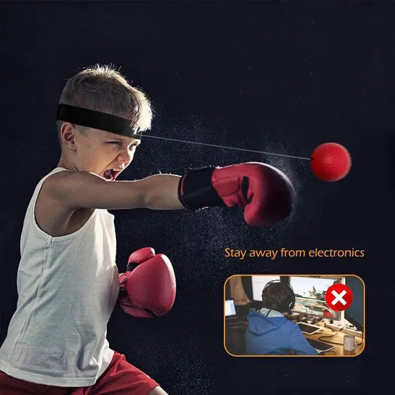 

Boxing Training Reflex Ball Interactive Wearable Boxing Ball Set For Speed Practice Multifunctional Punching Ball Set Training