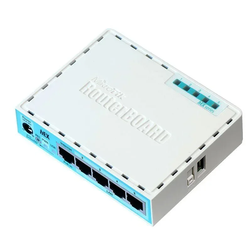 Roteador Ethernet Gigabit Fibra Optica HEX Mikrotik RB750Gr3 Dual Core 880MHz 256MB MicroSD Fiber Optiqu