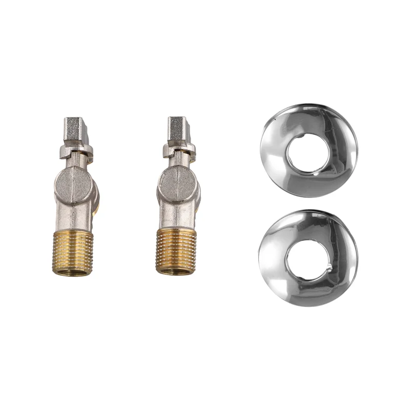 ABRN-Brass Ball Core Angle Valve Large Flow Triangle Valve Water Heater Special Control Valve 4-Point Angle Valve