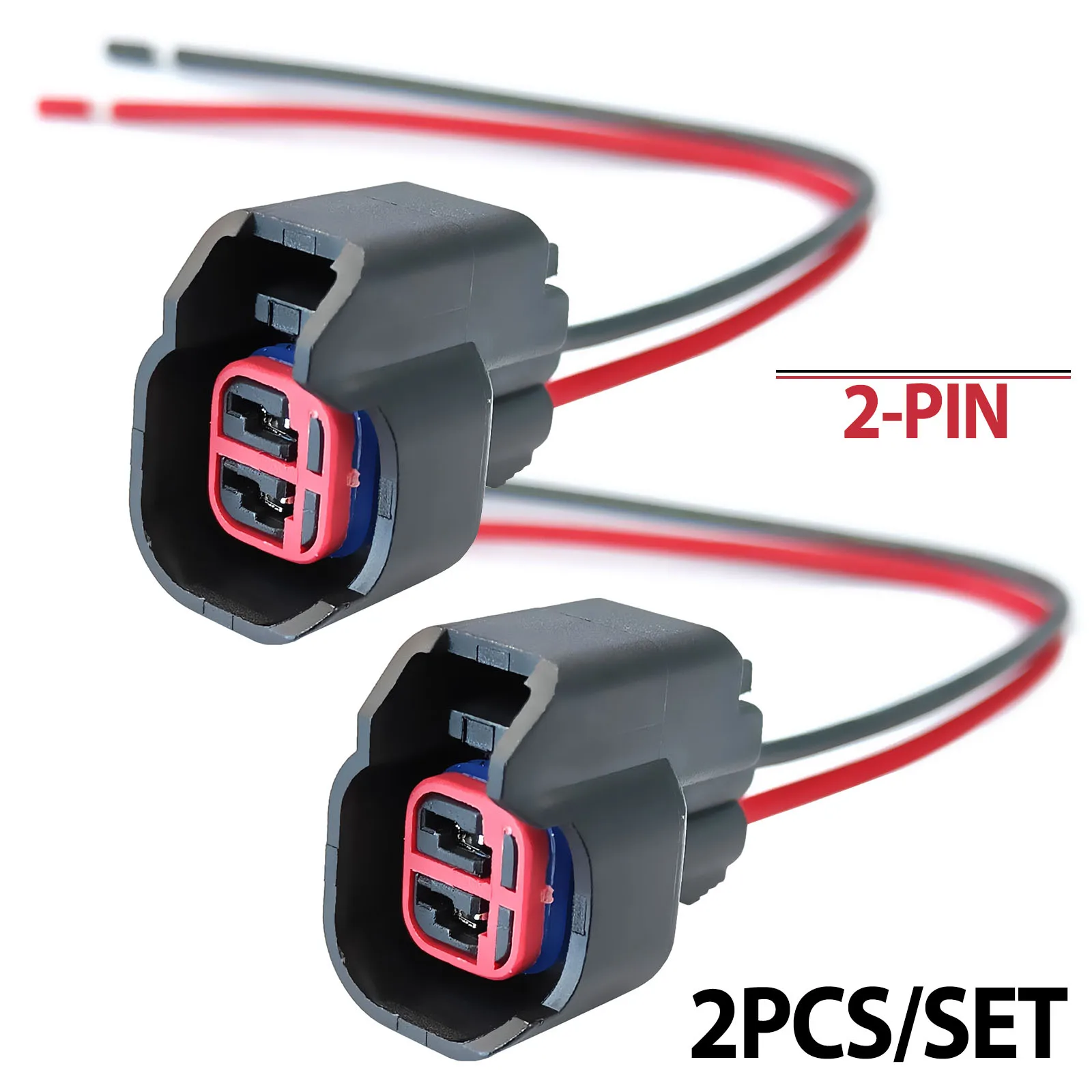 2pcs 2Pin Plug For Ford ABS Sensor Wheel Speed Connector Wiring Loom Harness Harness Kit Prewired Cable BU2Z14S411RA