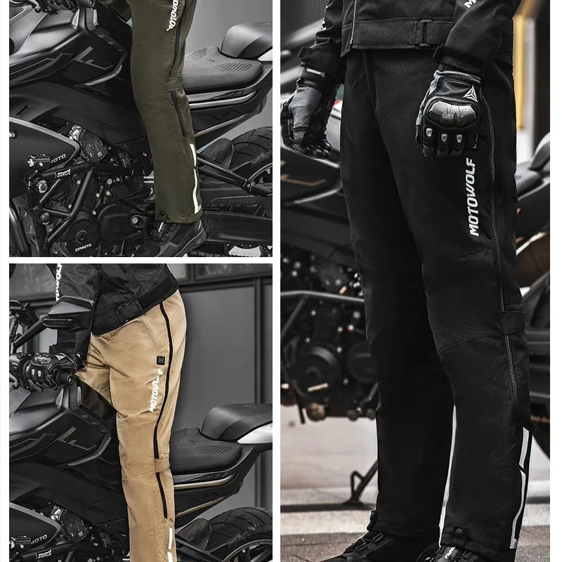 Motorcycle Winter Warm Electric Heating Quick Pants Release Pants MotoTrouser Windproof Waterproof with CE Prot
