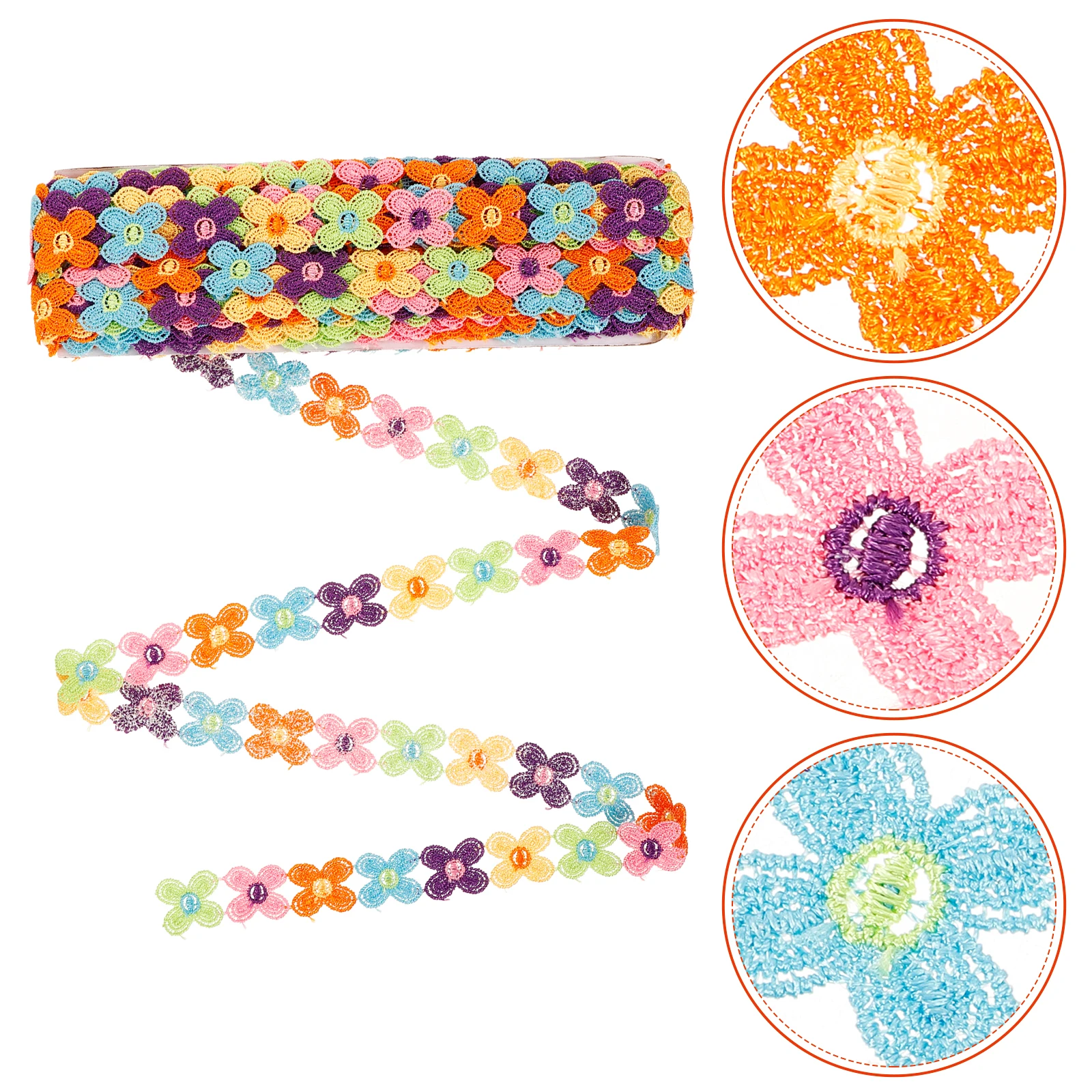 

40Cm/Pack 4 Leaf Water-Soluble Lace Trim Decorative Sewing Fringe Edge For Clothes Diy Craft Fabric Trimming