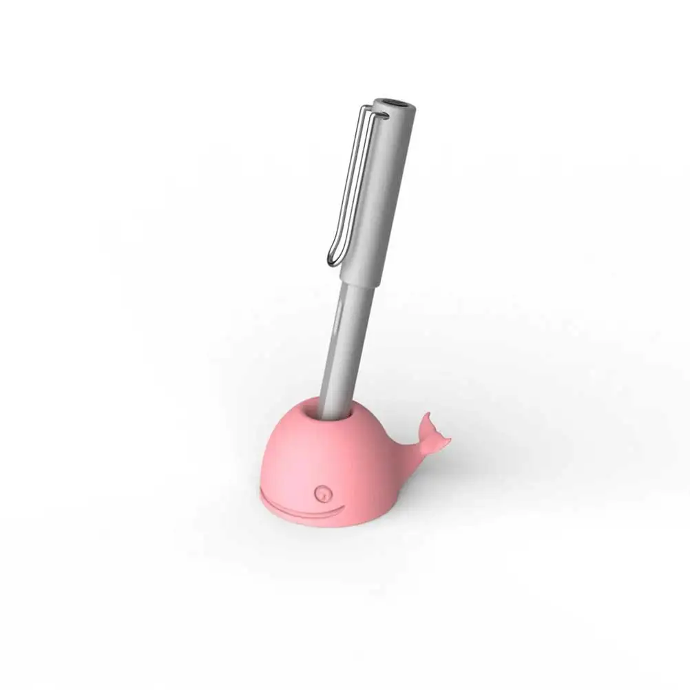 

2pcs Whale Toothbrush Holders Cute Cartoon Multi-Functional Pen Holder Washstand Organizer Bathroom Decor Pink