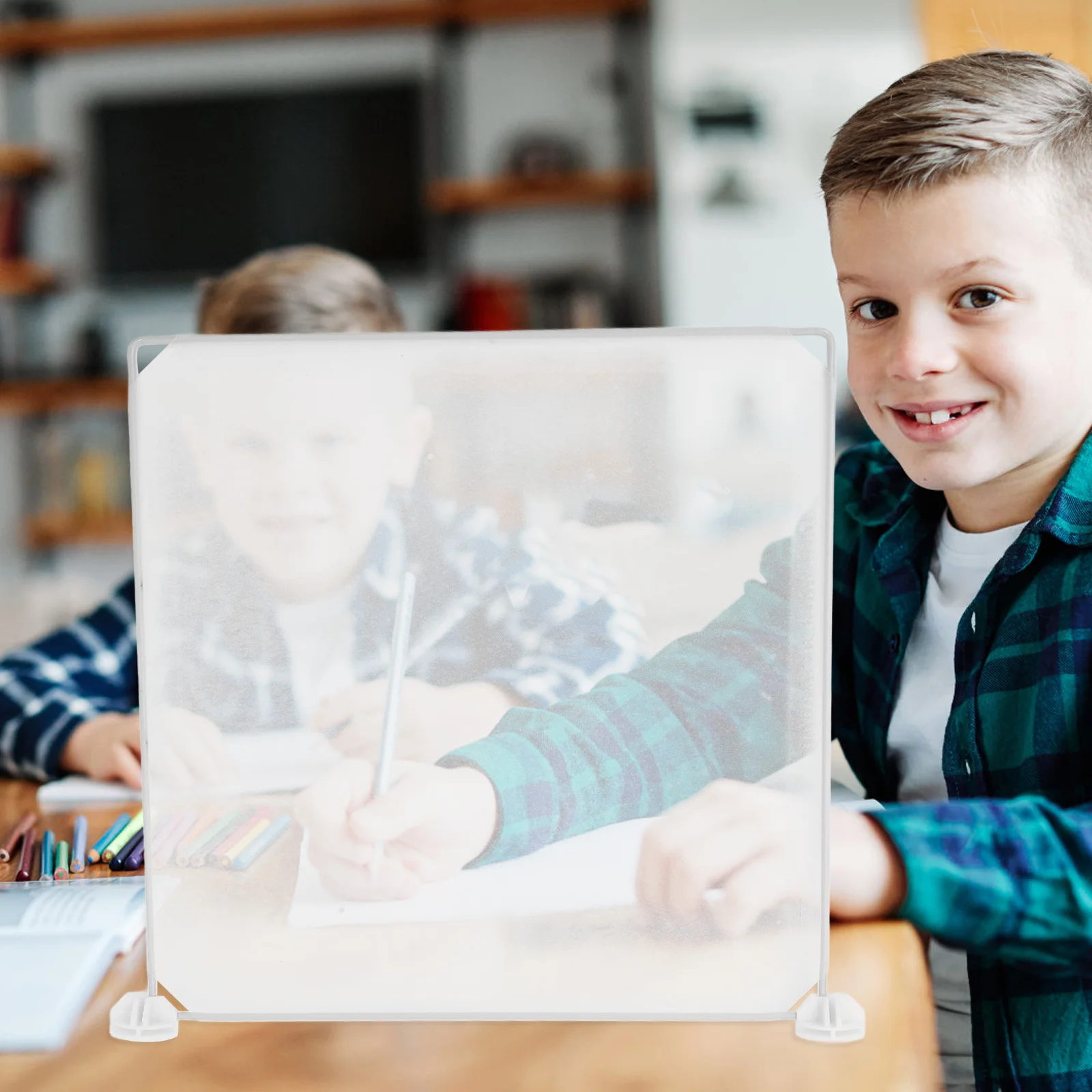 مجموعة واحدة من لوحة مقسمة المكتب الشفافة سهلة التنظيف، قسم حماية العطس لشاشة مكتب حماية المنطقة العامة #4