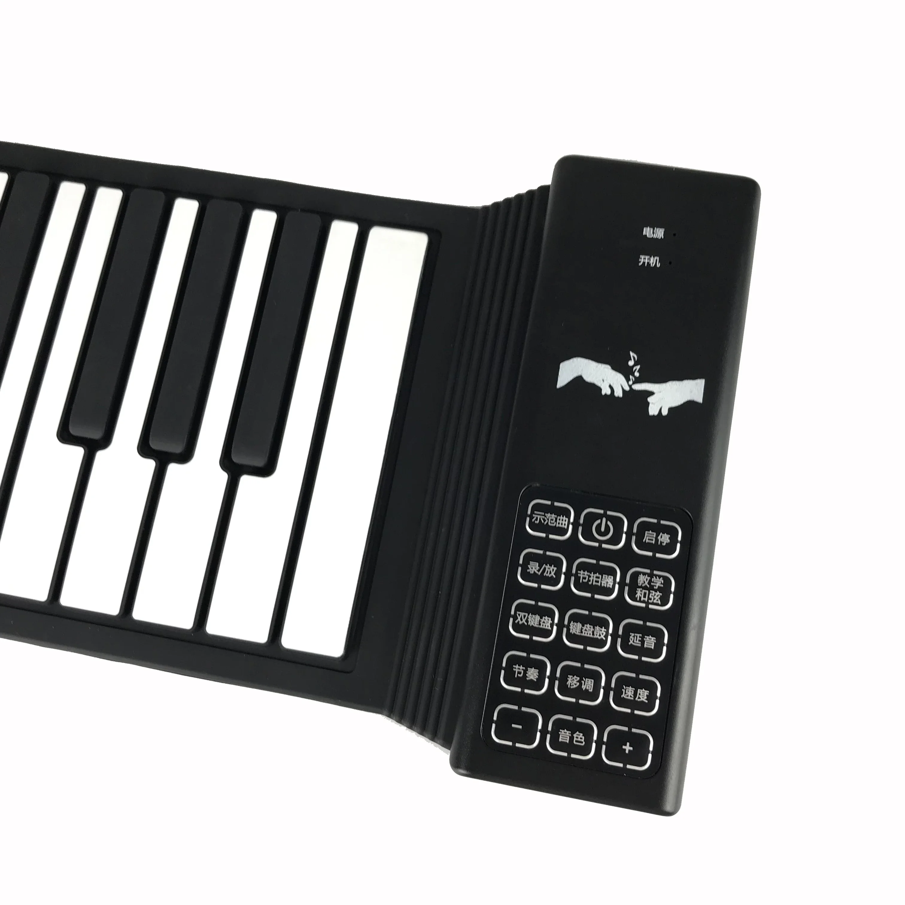 88-keys USB Hand Roll Piano Portable Folding Electronic with No Speaker