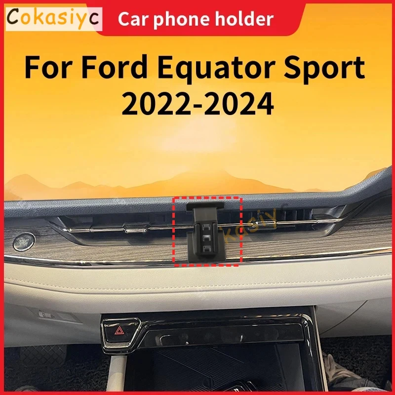 Suporte para Telefone de Carro para Ford Equator Sport Territory 2022 2023 2024, Acessórios de Carregamento Sem Fio
