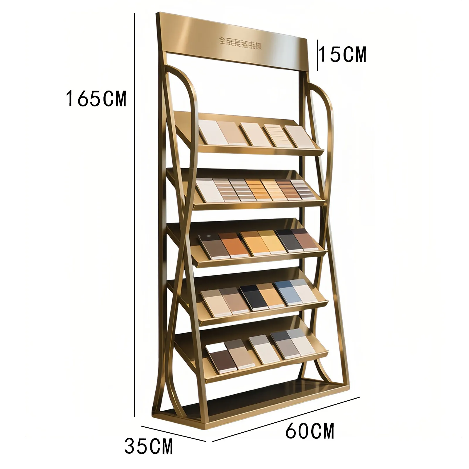 Panel Display Rack Tile Display Rack Swatch Card Sample Block Aluminum Gusset Board Stone Floor Tile Sample Board Vertical