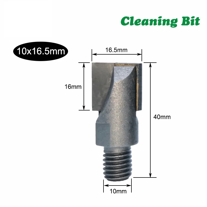 1pc 10mm Screw Thread CNC Cleaning Bottom Router Bit Lock Milling Cutter for Wood Woodworking Bit