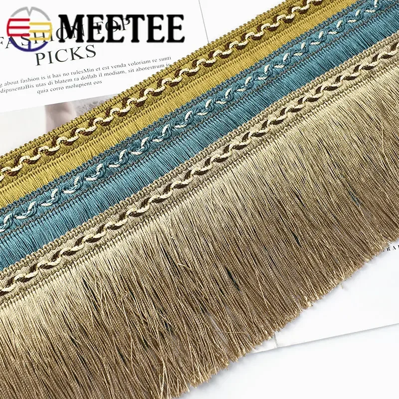 1/2/4Meters 13cm Curtain Tassel Fringe Trimming DIY Home Textile Garment Braid Trim Lace Ribbon Decor Sewing Accessories