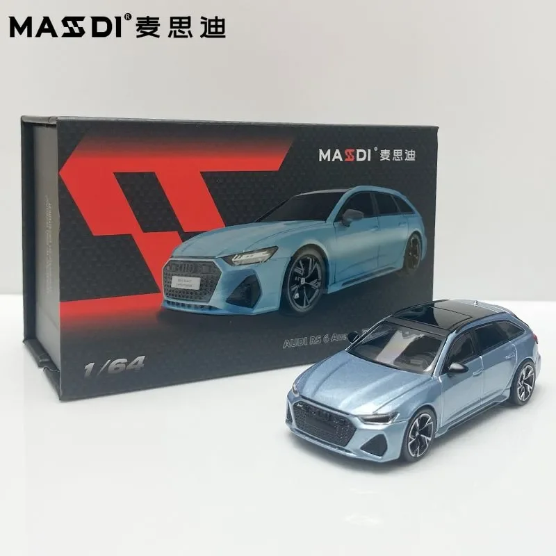 In Stock Masdi 1:64 Audi Rs6 Avant Alloy Simulation Model Limited