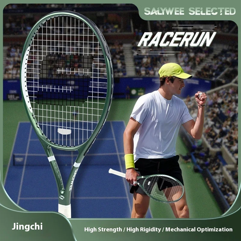 

27-дюймовая цельная профессиональная теннисная ракетка из углеродного волокна для матчей и тренировок для взрослых