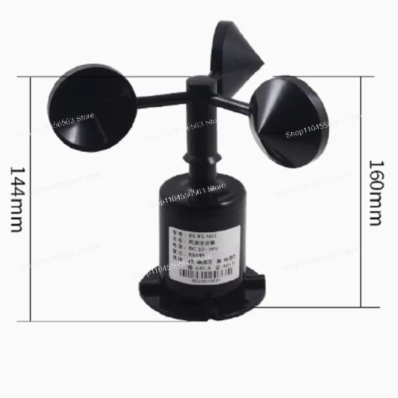Wind Speed & Direction Sensor - High Precision Anemometer for Meteorological & Construction Monitoring