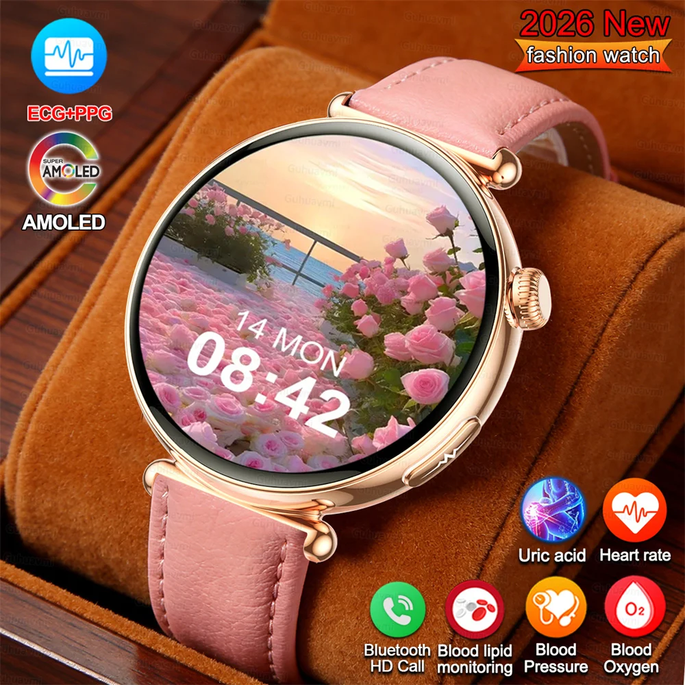 Women Smartwatch Lady AMOLED Screen Call AI Dial Women Sport Watches ECG Blood Pressure Micro Physical Examination Smart Watch