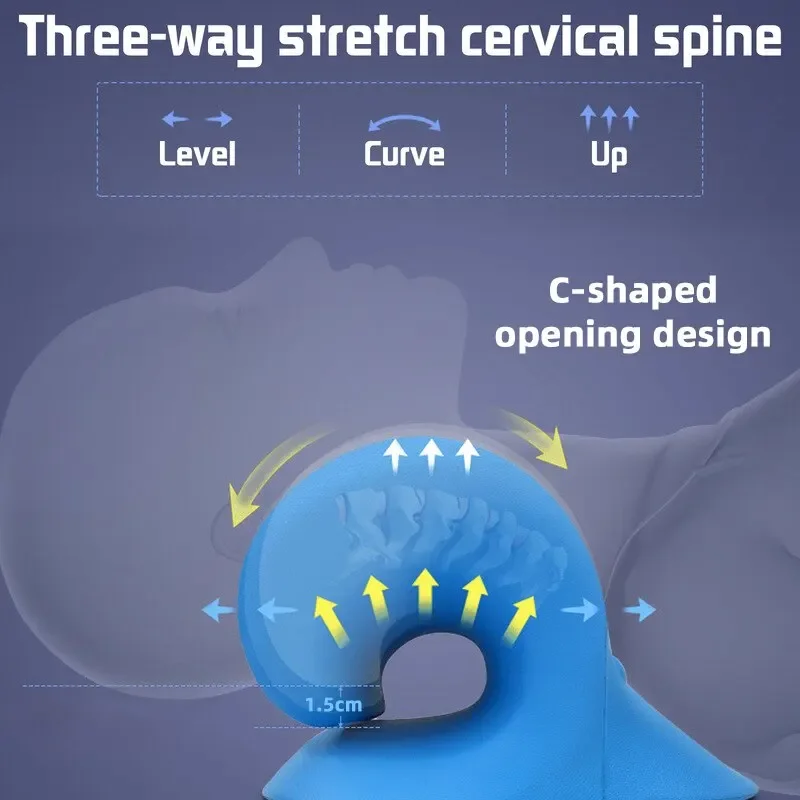 Barella per la spalla del collo colonna vertebrale cervicale Stretch Gravity rilassamento muscolare trazione cuscino per massaggio alleviare il dolore correzione della colonna vertebrale